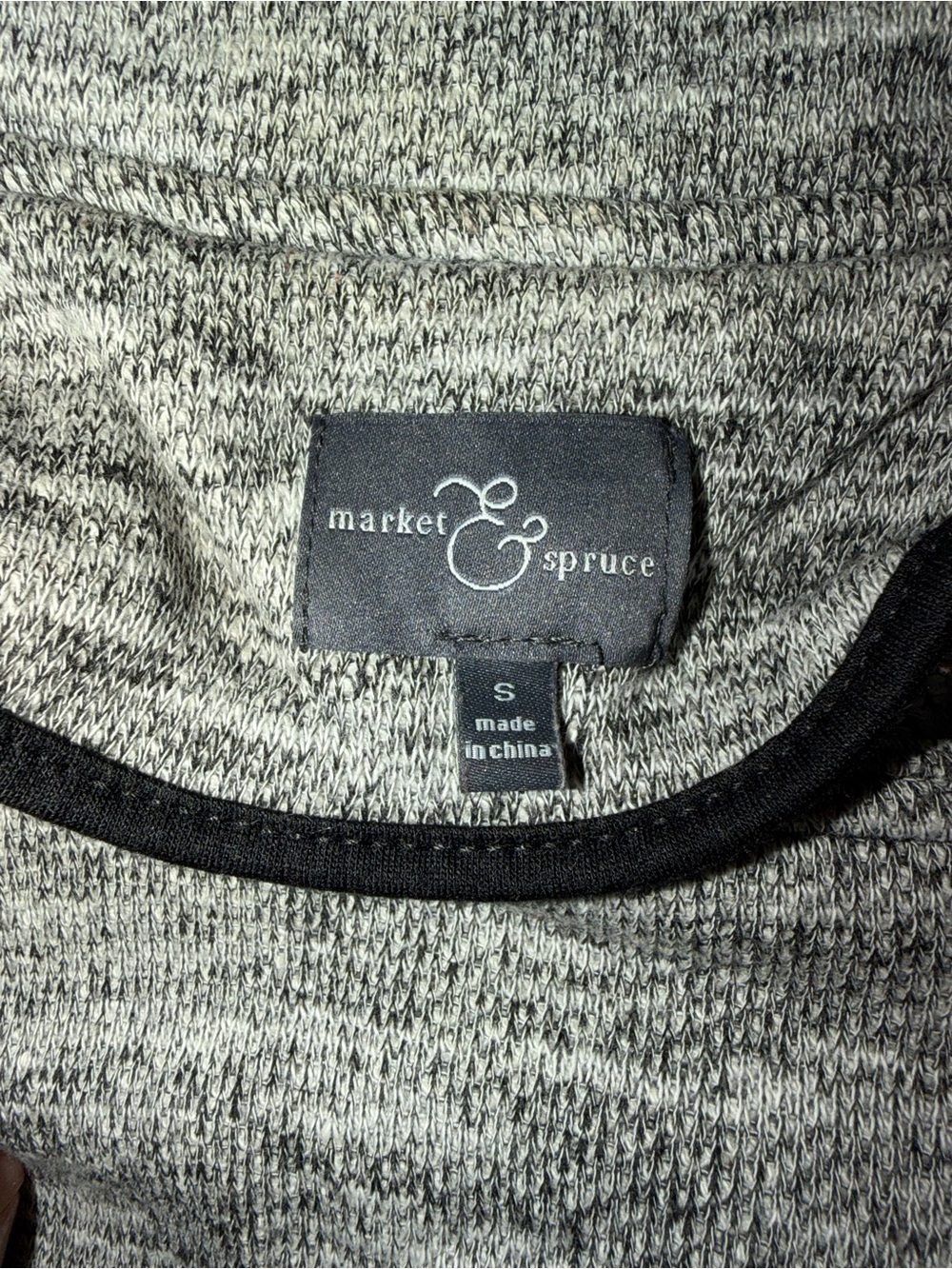 Market & Spruce Heather Gray Asymmetrical Zip Jacket - Picture 3 of 3